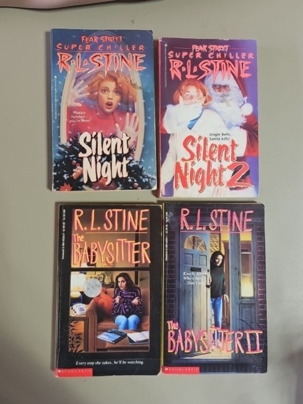R.L. Stine Fear Street Super Chiller Silent Night 1 and 2 The Babysitter 1 and 2